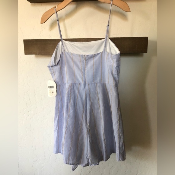 Altar’d State||Pale blue sleeveless romper, skort front•••asymmetrical skirt,NWT - Picture 7 of 16